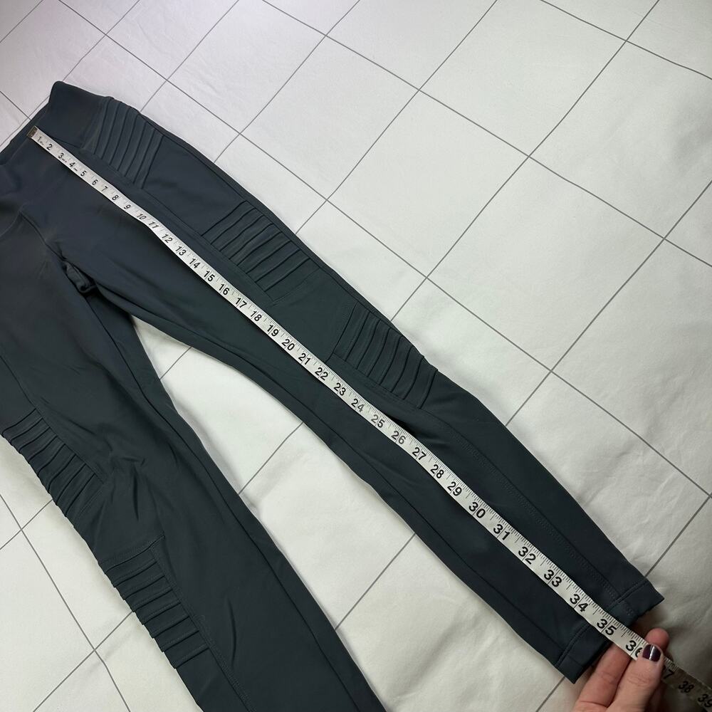 Athleta Leggings Womens Small Blue Gray Delancey Moto Travel Modern City Active - Picture 12 of 12